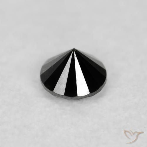 9,17 ctw natürlicher Schwarz Diamant, Runden, Lichtundurchlässig