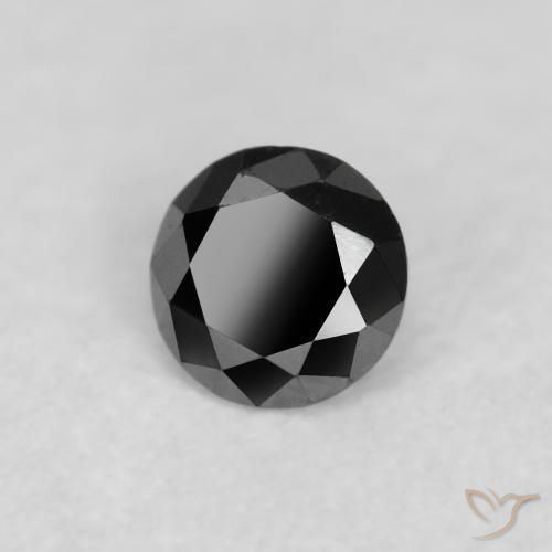 9,17 ctw natürlicher Schwarz Diamant, Runden, Lichtundurchlässig