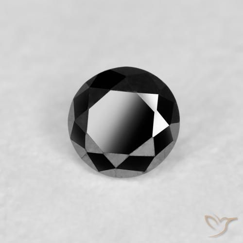 9,17 ctw natürlicher Schwarz Diamant, Runden, Lichtundurchlässig