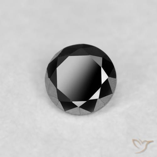 9,17 ctw natürlicher Schwarz Diamant, Runden, Lichtundurchlässig