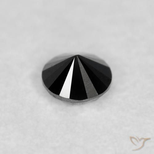 9,17 ctw natürlicher Schwarz Diamant, Runden, Lichtundurchlässig
