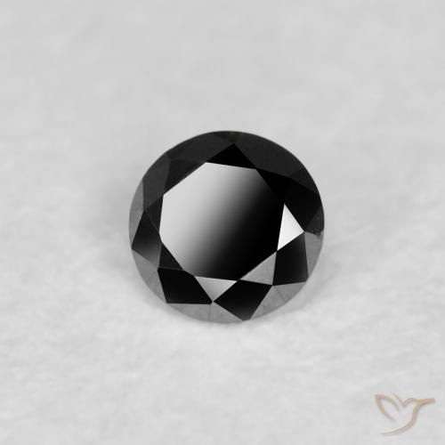 9,17 ctw natürlicher Schwarz Diamant, Runden, Lichtundurchlässig