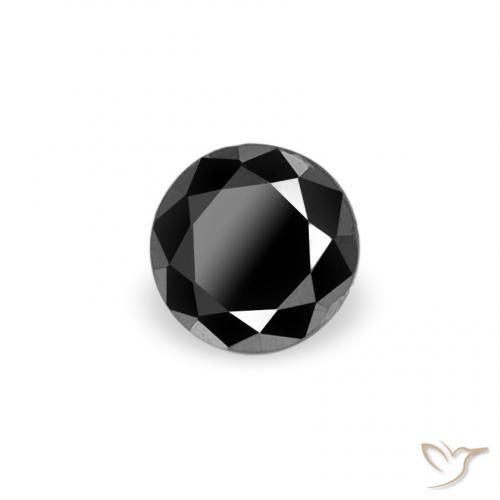 9,17 ctw natürlicher Schwarz Diamant, Runden, Lichtundurchlässig