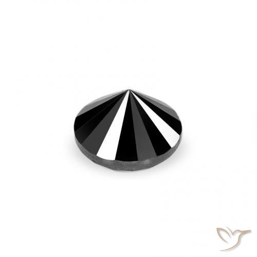 9,17 ctw natürlicher Schwarz Diamant, Runden, Lichtundurchlässig