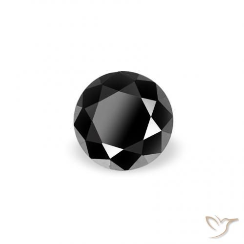 9,17 ctw natürlicher Schwarz Diamant, Runden, Lichtundurchlässig