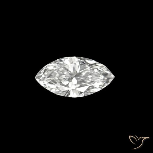 0.07ct D Diamant, Marquise, VVS