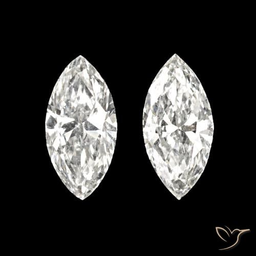 0.12ctw H Diamant, Marquise, VVS