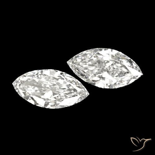 0.13 ct natürliche H Diamant-Edelsteine, Marquise, VVS