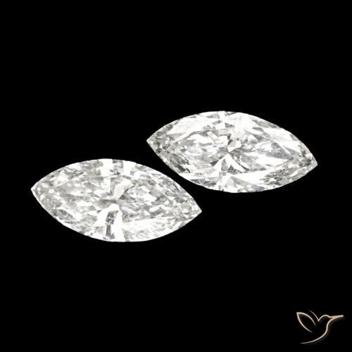 0.10 ct natürliche H Diamant-Edelsteine, Marquise, VVS