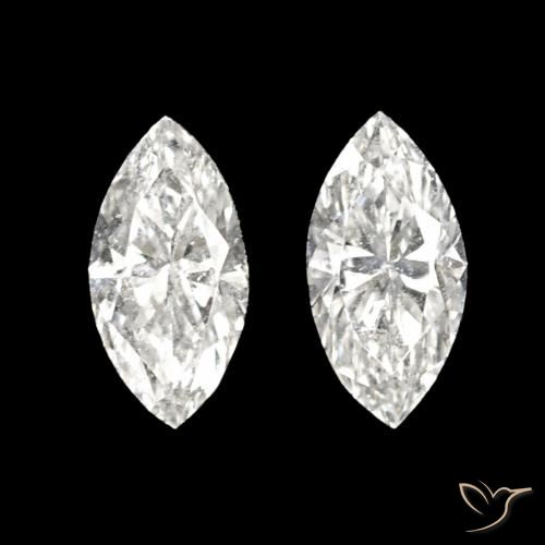 0.14ctw H Diamant, Marquise, VVS