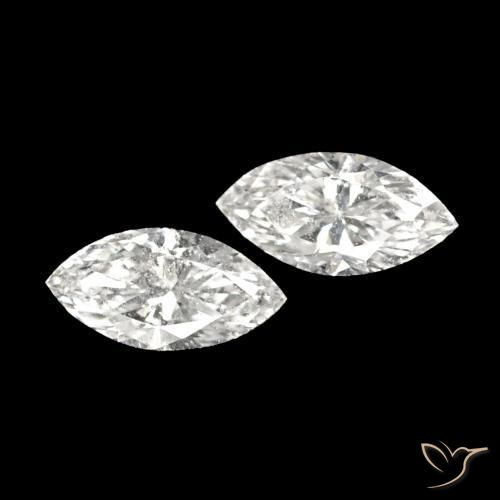 0.14 ct natürliche H Diamant-Edelsteine, Marquise, VVS
