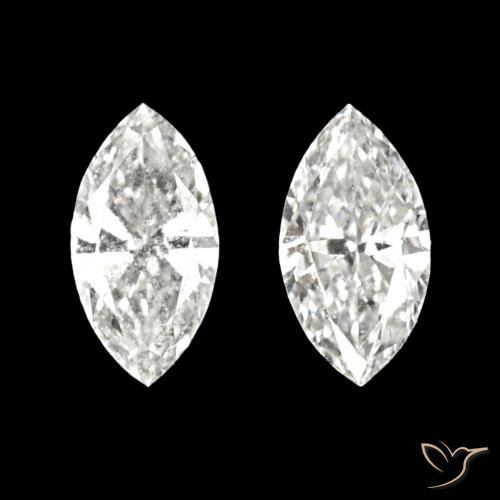 0.12ctw H Diamant, Marquise, VVS