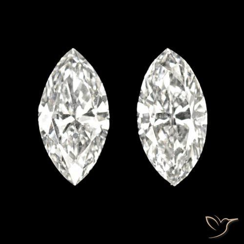0.12ctw H Diamant, Marquise, VVS
