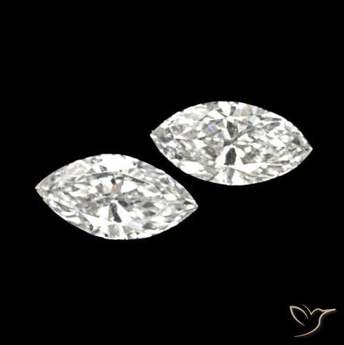 0.12 ct natürliche H Diamant-Edelsteine, Marquise, VVS