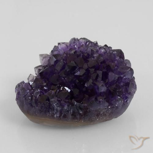73,57 ctw natürlicher violetter Amethystdruse, Fantasieschliff, Lichtundurchlässig