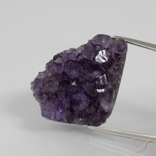 9,17 ctw natürlicher dunkelviolett Druzy Amethyst, Fantasie, Lichtundurchlässig