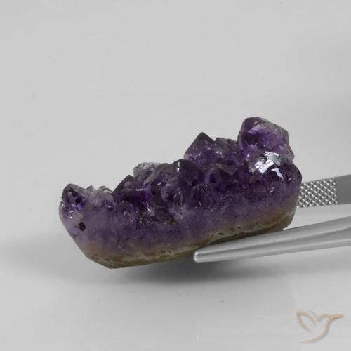9,17 ctw natürlicher dunkelviolett Druzy Amethyst, Fantasie, Lichtundurchlässig