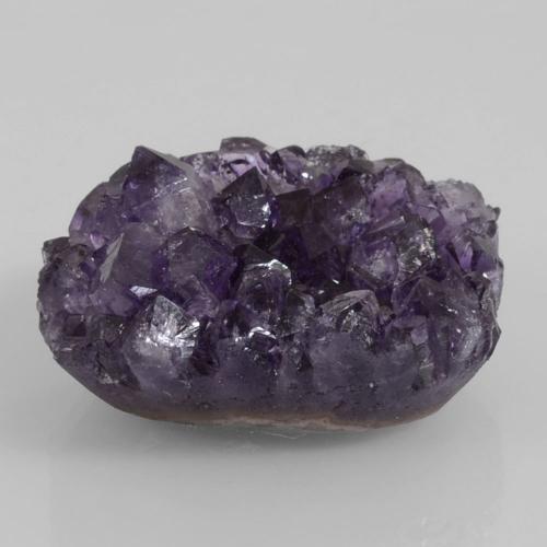 9,17 ctw natürlicher Mittel-Dunkelviolett Druzy Amethyst, Ausgefallene Form, Lichtundurchlässig