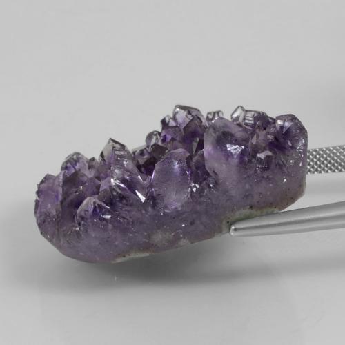 72,22 ctw natürlicher violetter Amethystdruse, Fantasieschliff, Lichtundurchlässig