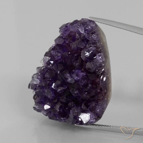 9,17 ctw natürlicher dunkelviolett Druzy Amethyst, Fantasie, Lichtundurchlässig