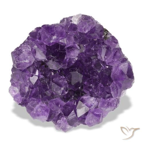 54,06 ctw natürlicher violetter Amethystdruse, Fantasieschliff, Lichtundurchlässig