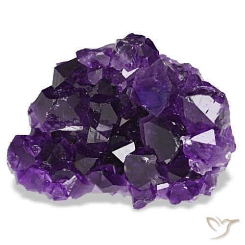 61,53 ctw natürlicher violetter Amethystdruse, Fantasieschliff, Lichtundurchlässig