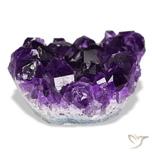 61,53 ctw natürlicher violetter Amethystdruse, Fantasieschliff, Lichtundurchlässig