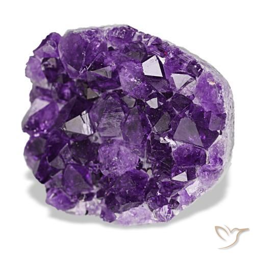 77,16 ctw natürlicher violetter Amethystdruse, Fantasieschliff, Lichtundurchlässig