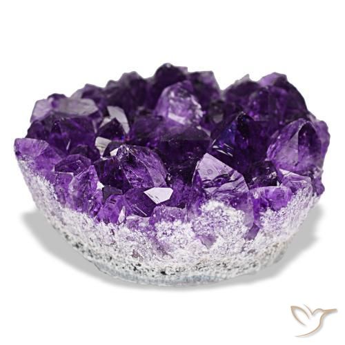 77,16 ctw natürlicher violetter Amethystdruse, Fantasieschliff, Lichtundurchlässig