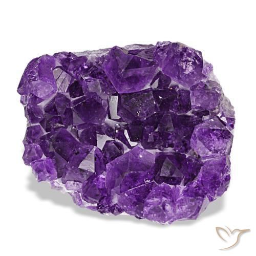 57,54 ctw natürlicher violetter Amethystdruse, Fantasieschliff, Lichtundurchlässig
