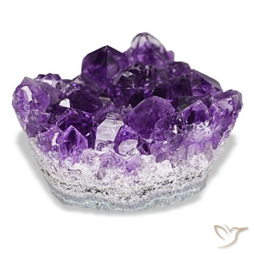 57,54 ctw natürlicher violetter Amethystdruse, Fantasieschliff, Lichtundurchlässig