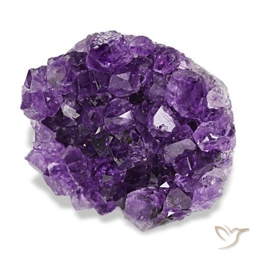 50,51 ctw natürlicher violetter Amethystdruse, Fantasieschliff, Lichtundurchlässig