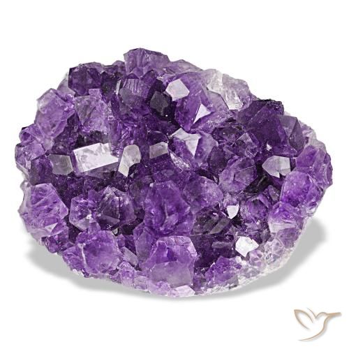 62,67 ctw natürlicher violetter Amethystdruse, Fantasieschliff, Lichtundurchlässig