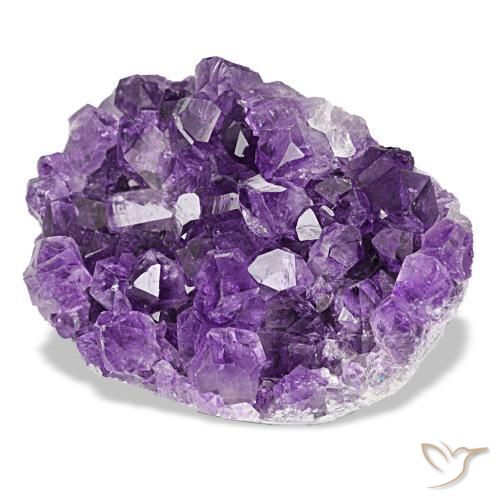 62,67 ctw natürlicher violetter Amethystdruse, Fantasieschliff, Lichtundurchlässig