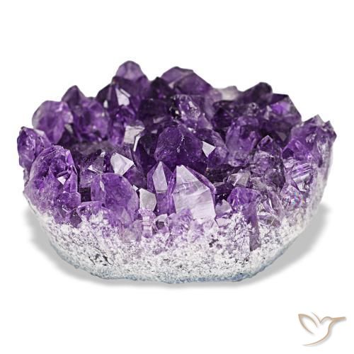 62,67 ctw natürlicher violetter Amethystdruse, Fantasieschliff, Lichtundurchlässig