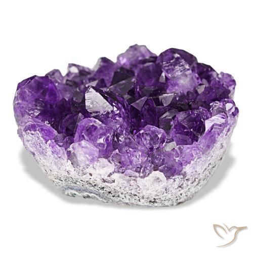 66,10 ctw natürlicher violetter Amethystdruse, Fantasieschliff, Lichtundurchlässig