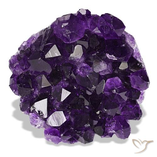 80,13 ctw natürlicher violetter Amethystdruse, Fantasieschliff, Lichtundurchlässig