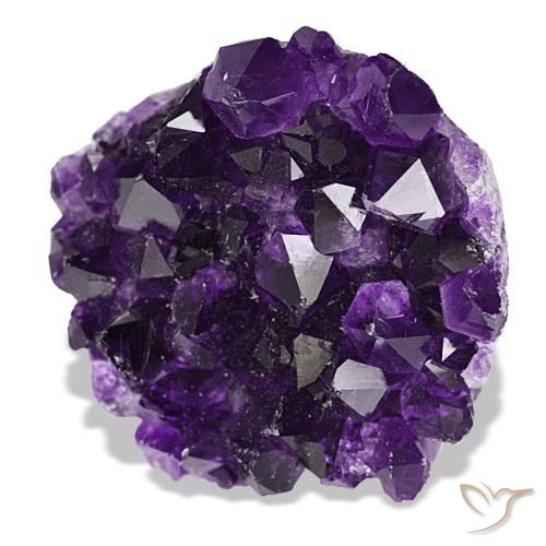 80,13 ctw natürlicher violetter Amethystdruse, Fantasieschliff, Lichtundurchlässig