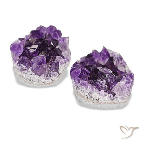 16,88 ct natürliche violetter Amethystdruse-Edelsteine, Fantasieschliff, Lichtundurchlässig