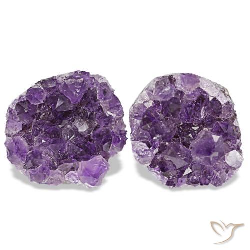23,12 ct natürliche violetter Amethystdruse-Edelsteine, Fantasieschliff, Lichtundurchlässig