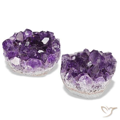 23,12 ct natürliche violetter Amethystdruse-Edelsteine, Fantasieschliff, Lichtundurchlässig