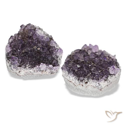 14,43 ct natürliche violetter Amethystdruse-Edelsteine, Fantasieschliff, Lichtundurchlässig