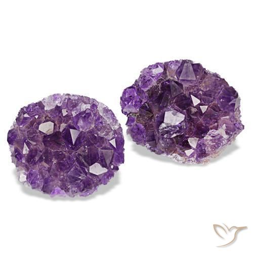 18,41 ct natürliche violetter Amethystdruse-Edelsteine, Fantasieschliff, Lichtundurchlässig