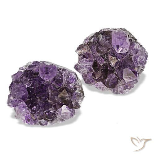11,85 ct natürliche violetter Amethystdruse-Edelsteine, Fantasieschliff, Lichtundurchlässig