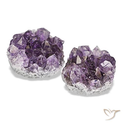 11,85 ct natürliche violetter Amethystdruse-Edelsteine, Fantasieschliff, Lichtundurchlässig