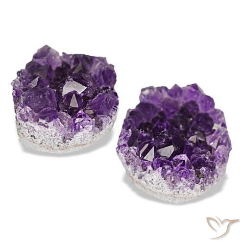 20,54 ct natürliche violetter Amethystdruse-Edelsteine, Fantasieschliff, Lichtundurchlässig