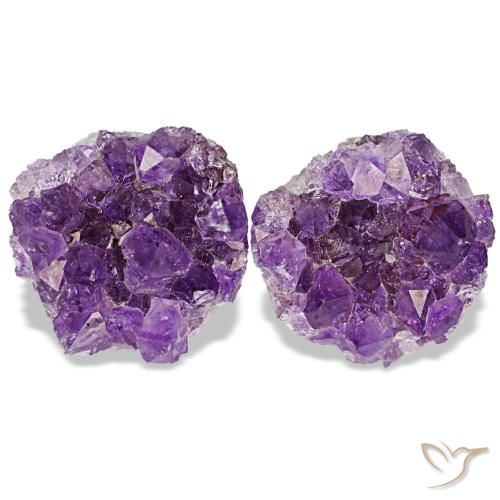 16,88 ct natürliche violetter Amethystdruse-Edelsteine, Fantasieschliff, Lichtundurchlässig