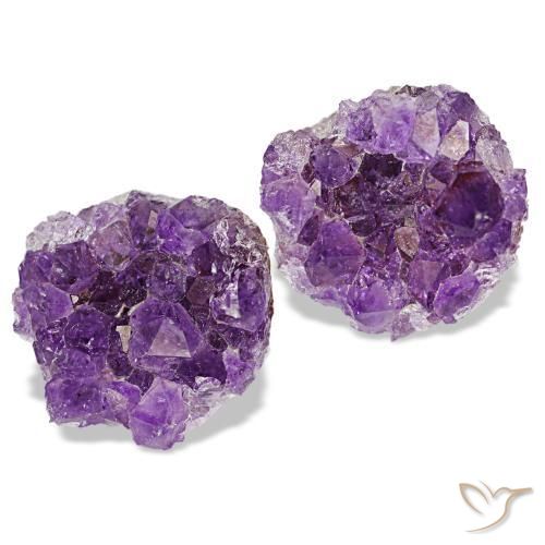 16,88 ct natürliche violetter Amethystdruse-Edelsteine, Fantasieschliff, Lichtundurchlässig