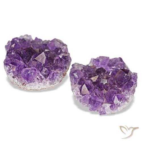 16,88 ct natürliche violetter Amethystdruse-Edelsteine, Fantasieschliff, Lichtundurchlässig