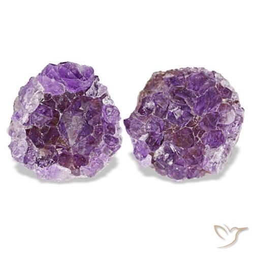 13,31 ct natürliche violetter Amethystdruse-Edelsteine, Fantasieschliff, Lichtundurchlässig